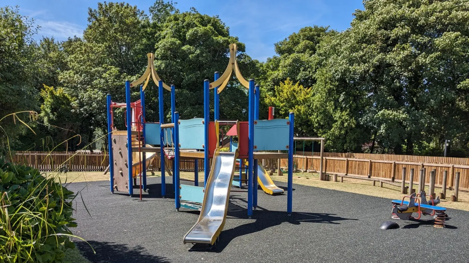 Outdoor play area at Tolroy Manor